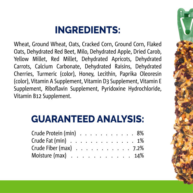 Nutrition-Image showing Crunch Sticks Apricot & Cherry Flavor