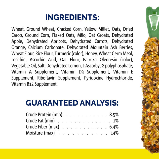 Nutrition-Image showing Crunch Sticks Apple & Orange Flavor